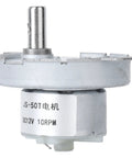 Compact DC 12V Micro Gear Reduction Motor High Torque Low Noise Built Tough For Daily Grind Silent Operation showing gear and output shaft.
