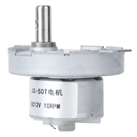 Compact DC 12V Micro Gear Reduction Motor High Torque Low Noise Built Tough For Daily Grind Silent Operation showing gear and output shaft.