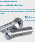 R8 Precision Round Spring Collet Set for Milling Machines, 3/8 Inch Inner Diameter, 65Mn Hardened Steel, side view, 1 piece