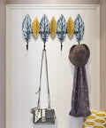 Wall Mounted Coat Rack With Slick Multi Hooks Sweet Creative Entryway Organizer For Jackets Handbags And Keys No Sweat Top Rated Heavy Duty Hallway Hanger displaying bags, a hat, and a scarf.