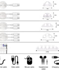 All In One Cable Management Kit With 2 Durable Sleeves 100 Zip Ties 15 Adhesive Clips 10 Cable Clips And 10 Reusable Ties diagram