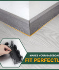 Real Deal Two In One Mitre Measuring And Cutting Tool For Swift Precision Woodworking Cuts No Sweat Angle Finder at wall corner.