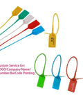 200 Pieces Nylon Cable Ties With Self Locking Security Seals For Cargo Handling Postal Jobs And Storage Marking Tasks In Assorted Bright Colors