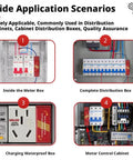 Dead Simple Automatic Fire Extinguisher With Dual Nozzles And Heat Aerosol Suppression Kicks In At 170 Degrees C Din Rail Mounts Snugly Inside Electrical Cabinets EV Charging Stations 20 Gram Pack application scenario in various electrical installations.