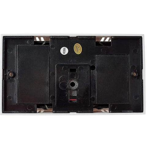 White 2-Note Wired Mechanical Door Bell Chime CHM1 For Home Upgrade Replacement, Fits Traditional Or Modern Decor, Easy Install, Reliable Dual-Tone Ding Dong Sound, Great For New Builds Or Renovations