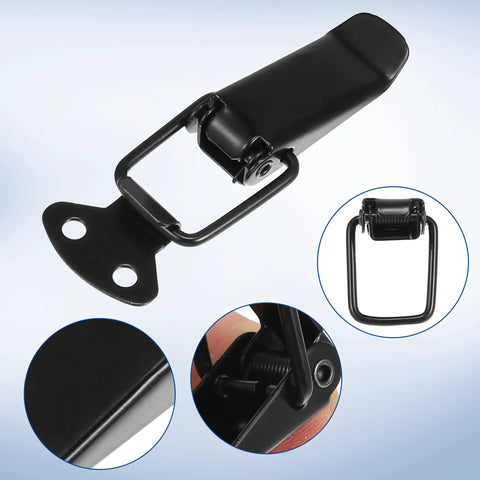 Universal Car Bumper Security Hook Lock Clips Quick Release Hooks For Trunk Bumpers And Fenders Must Have Black 80x28mm close-up