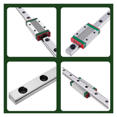Smooth And Sleek Mini Linear Guide Rail Kit For 3D Printers With Carriage Fits MGN7 To MGN15 Sizes At 900mm Length For Easy Mods And Super Fast Moves, 900mm metal rail close-up