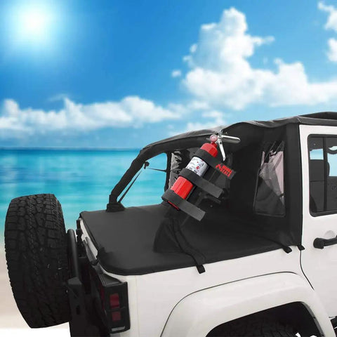 Straight Up Solid Hella Durable 2.5 Lb Dry Chemical Fire Extinguisher With Adjustable Roll Bar Mount For Jeep Wrangler Unlimited Cj Jk Tj Vehicles Class A B C Emergency Kit