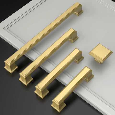 Brushed Gold Cabinet Knobs 1.3 Inch 10 Pack Modern Kitchen And Bath Drawer Pulls Durable Easy Install For Cabinets And Doors Home Upgrade DIY Friendly, gold cabinet pulls on drawer