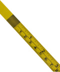 No Sweat Self Adhesive Measuring Ruler Tape 2 Pack for Industrial Workbenches, yellow metric tape for precise measurements.