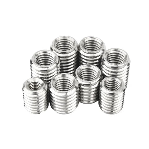 Beefed Up Heavy Duty Self Tapping Threaded Inserts Kit 30 Pcs M2 304 Stainless Steel Thread Repair Sleeve Reducer Male To Female For Aluminum Plastic Electronics Automotive And Industrial Use, M2 inserts