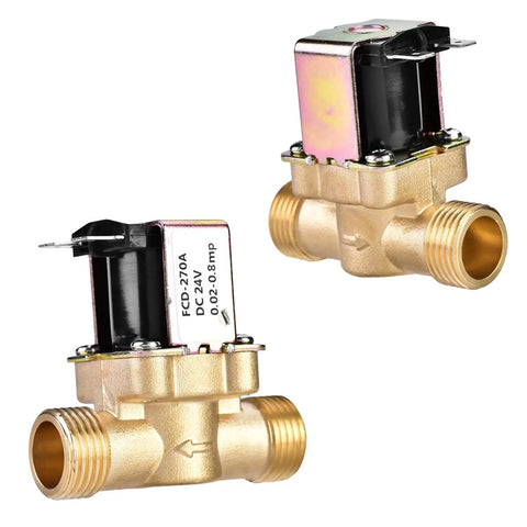 Solid Brass 24 Volt Dc Solenoid Valve For Predictable Water Pressure Setup That Absorbs Pressure Spikes Like A Boss In A Standard 1/2 Inch Port For Easy Hook Ups And Reliable Performance