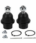 Beefed Up Front Lower Ball Joints Kit K500008 For Ford Expedition 2007 2017, Ford F150 XLT 2010 2014, Lincoln Navigator 2007 2017, Ford F150 FX2 2011 2014 Replacement Parts With OE Quality Easy Install For Tougher Steering And Safer Rides. Two black front lower ball joints with hardware