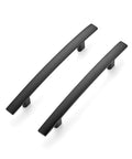 Six Inch Curved Cabinet Pulls Matte Black 30 Pack Arch Style Kitchen Drawer Handles With Three And Three Quarter Inch Hole Center
