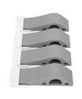 Stacked Door Stopper Wedge Set Four Pack Soft TPR Rubber Stoppers To Keep Doors Open At Home Or Office And Protect Little Fingers Durable