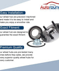 Front Wheel Bearing And Hub Assembly For Acura RDX 2007 2010 And Honda CR V 2007 2011 5 Lug Non ABS Replacement 44600SJKJ00