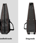 Fencing Sword Bag With Roller Bottom For Easy Transport And Storage showing handheld and drag modes