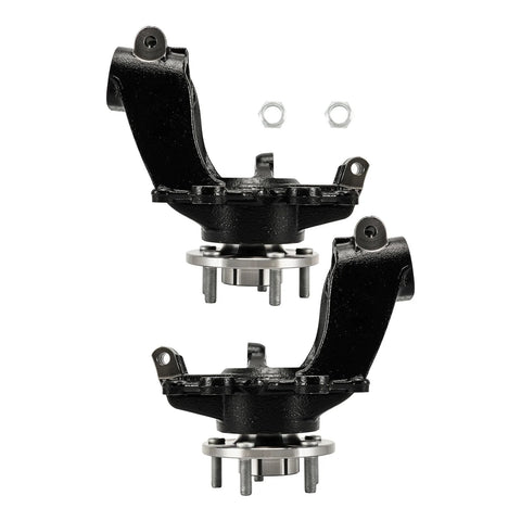 Ford Focus Front Steering Knuckle And Wheel Bearing Hub Assembly 2012 2018 2 Piece Set For Passenger And Driver Side Replaces BR935005LK BR935006LK