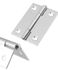 Twenty Pack Heavy Duty Stainless Steel Folding Butt Hinges 2 Inch close-up view of hinge plates showing assembly details.