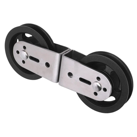 Beefy Dual Pulleys For Cable Machines With Rotating Wheel, Silent Operation, Pro Grade Heavy Duty Pulley System