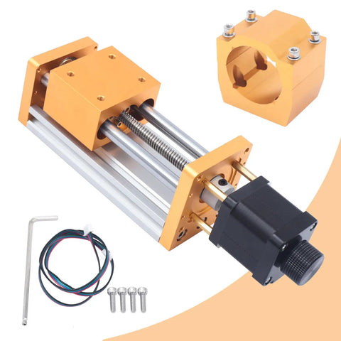 Beefy Aluminum Z Axis Stroke 85mm with Stepping Motor Pro Grade High Precision CNC Engraving Machine Part with accessories