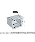 Beefed Up SFU2005 32.28 Inch 820mm Anti Backlash Nut 20mm Linear Ball Screw Kit Nut Housing in silver with dimensions