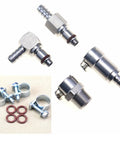 Five Sixteenth Inch Gas Fuel Line Quick Release Disconnect Kit Set, heavy duty 316 stainless steel, Viton O rings, connectors