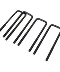 Heavy Duty Square U Bolts Kit For Rear Axle Leaf Springs 10 Inch Steel U Bolts With Nuts And Gaskets Replacement Suspension Repair For 1500 Trucks Built Tough For Quick Bolt On Install And Long Lasting Performance, black steel U-bolts
