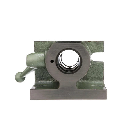 Front view of Workhorse 5C Horizontal And Vertical Angle Collet Fixture With Lever Open Close For Any Standard 5C Collet Dual Base Options