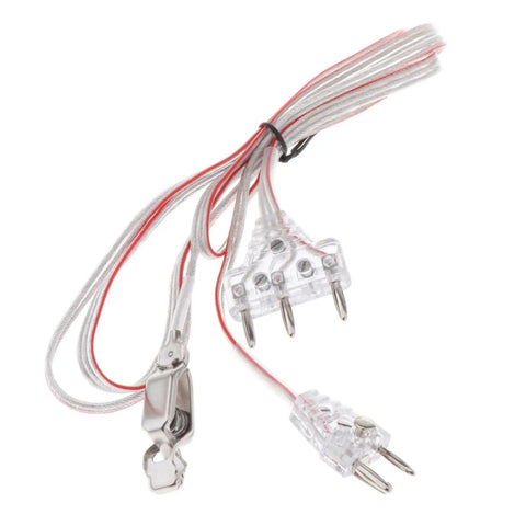 Universal Epee Fencing Body Cord With 3 Pin Plug Bend Protection Pro Grade Build Tough metal PP material clip visible