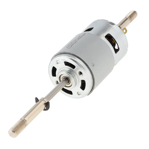 RS775 DC Motor 12V 3000 RPM Dual Output Long Shaft Fan Motor High Torque for DIY CNCs and Robotics