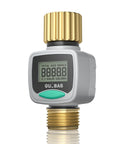 Water Flow Meter With Brass Fittings For Garden Hose Easy Install For RV Outdoor Plants Lawn And Pool Monitoring Tracks Gallons Or Liters Waterproof Screen Four Modes Durable Leak Resistant Brass Ports