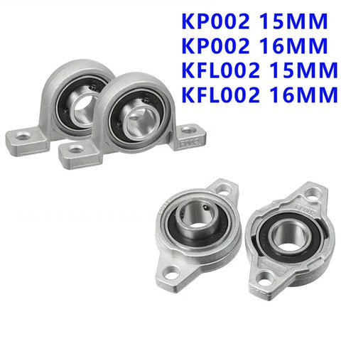 Heavy Duty Self Aligning Zinc Alloy Steel Ball Mounted Pillow Block Insert Bearing Cast Iron Housing High Wear Resistant Chrome Steel Smooth Low Noise For Industrial Machinery Sick Durability Long Life Tight Fit High Load Capacity Built To Last, 15mm 16mm mounted bearing units