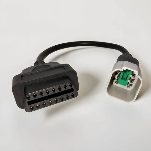 6 Pin To 16 Pin OBD2 Diagnostic Adapter Cable For Motorcycles And Off Road Vehicles With 6 Pin Port, Easy Plug And Play Connector