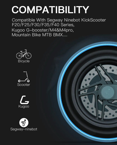140Mm Scooter Brake Rotor Pad For Segway Ninebot KickScooter P65 P100S F20 F25 F30 F40 And KuKirin G2 Max G2 Pro