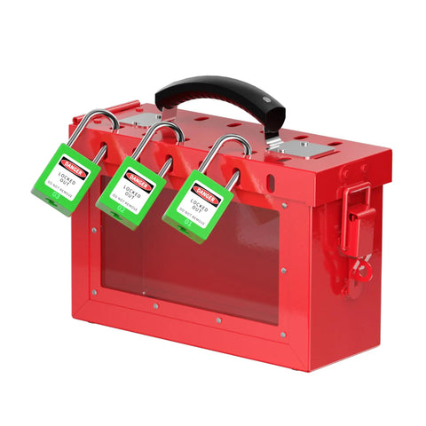 Heavy Gauge Stainless Steel Lockout Tagout Padlocks With 5 Pack Keyed Different Green Safety Locks And OSHA Compliant Lototo Set Offering Dual Keys For Rock Solid Job Site Security
