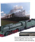 Vintage HO Scale Steam Locomotive Model Train With Black Body And Red Wheels Green Accents 13 Inch Long Realistic Detail Collectors Display Piece Classic Modern Look Perfect Centerpiece For Layouts And Shelves