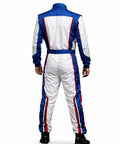 Rear view of Adult Go Kart Racing Suit Unisex Lightweight Breathable Motorsport Driving Suit With Custom Digital Printing, size L 54