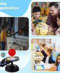 Hands On Solar System Model With Light For Kids And Teens, Totally Kid Friendly Orrery That Demonstrates Sun Earth Moon Dynamics In A Fun Planetarium Science Kit, plastic