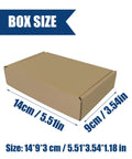 Cardboard box dimensions for Rivet Nuts Kit With 120 Pieces M6x1.0 Carbon Steel Zinc Plated Flat Head Knurled Nutserts.