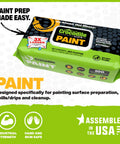 Heavy Duty Paint Cleaning Wipes 100 Count 15 by 10 Inches for Paint Prep and Cleanup Removes Paint Adhesive and Caulk Pro Grade