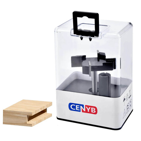 Boss Spoilboard Surfacing Slab Flattening Router Bit With Four Flutes, One Quarter Inch Shank, Two Inch Cutting Diameter displayed