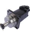 Drop In Replacement Hydraulic Motor For Eaton Char Lynn 2000 Series 24.03 CID 1.25 Inch Tapered Shaft With 4 Bolt Wheel Mount And 0.875 Inch O Ring SAE Staggered Ports
