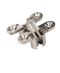 Hidden Folding Door Hinge With Nickel Plated Zinc Alloy Finish, showing low profile mount design