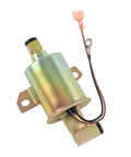 Electric Fuel Pump 12V Replacement For Onan 5500 RV Cummins Generator, metal casing showing connection points and wiring