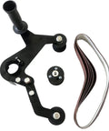 Belt Sander Adapter for Angle Grinder Turn Your Grinder Into a Quick Sanding Beast for Tubes and Pipes, kit components shown