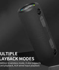 Two In One Portable Splittable Bluetooth Speaker Waterproof Bluetooth 5.3 featuring multiple playback modes with wireless, TF, AUX