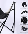 2 In 1 Hammock With Stand Portable Hammock And Swing Chair No Tools Assembly Carry Bag Indoor Outdoor Use For Patio Garden Camping