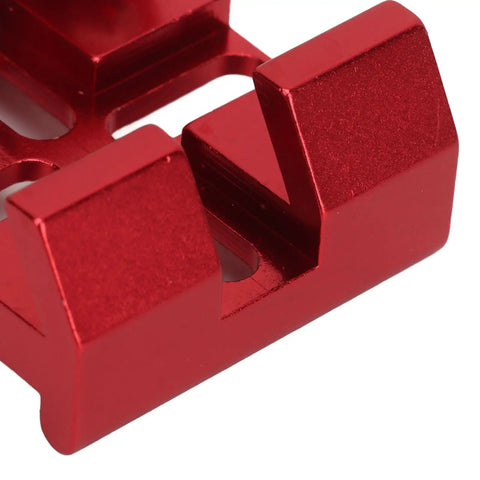 Red aluminum Universal Dovetail Base For Finder Scope Mount With Two Grippy Thumbscrews No Fuss Install For Optical Telescopes