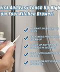 Hand using Porcelain Repair Kit High Gloss White Touch Up Paint For Sinks Tubs And Bathrooms Enamel on appliance